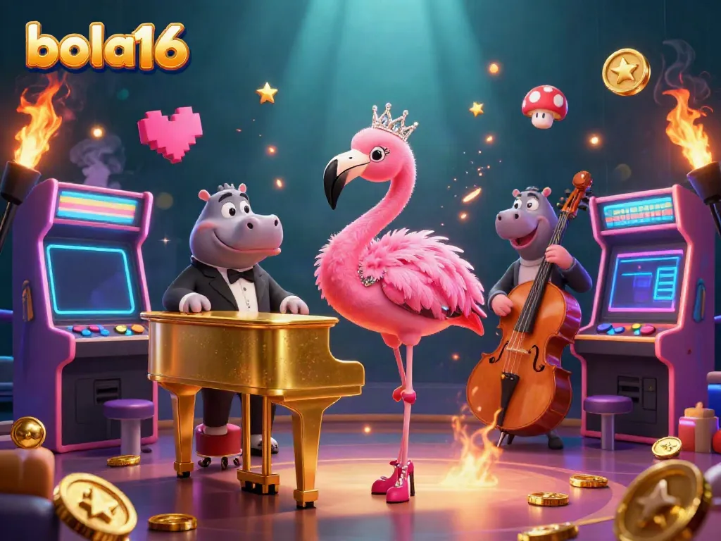 Engage with the vibrant bola16 casino experience featuring dynamic characters and gaming elements.