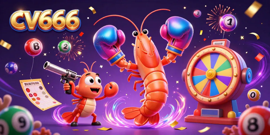 Join the action with cv666 featuring dynamic lottery elements and colorful characters in a captivating casino scene.