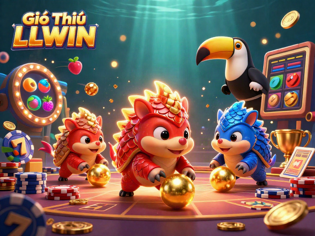 Engage in the thrilling world of Giới Thiệu LLWIN with dynamic slots and animated characters.