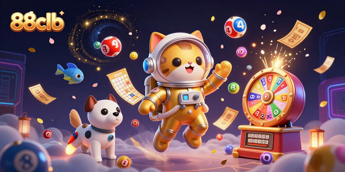 Experience thrilling 88clb action with a colorful lottery and vibrant space-themed elements!