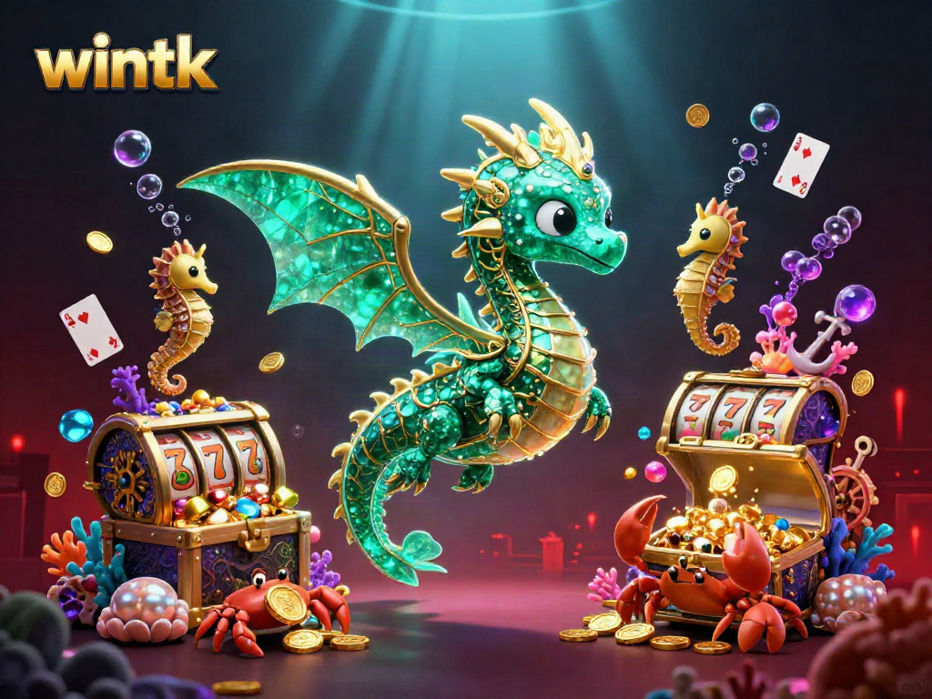 Experience thrilling gameplay at Wintk Casino with vibrant underwater treasures and captivating dragons.