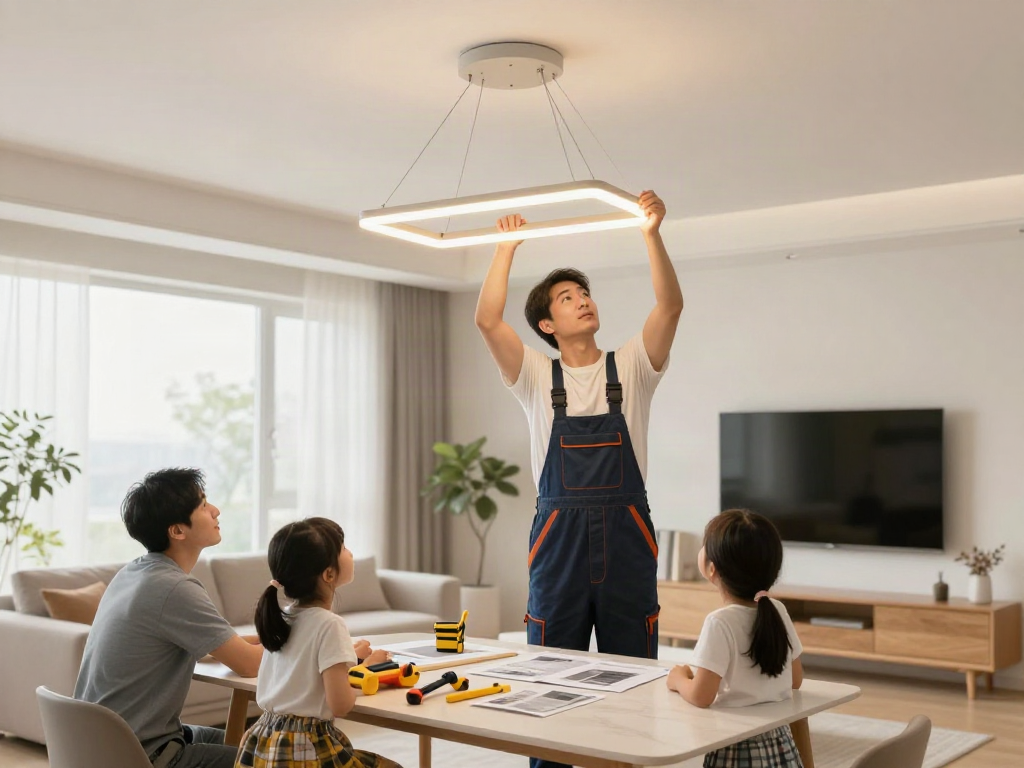 Lustra LED instalată de un profesionist de încredere în casa ta
