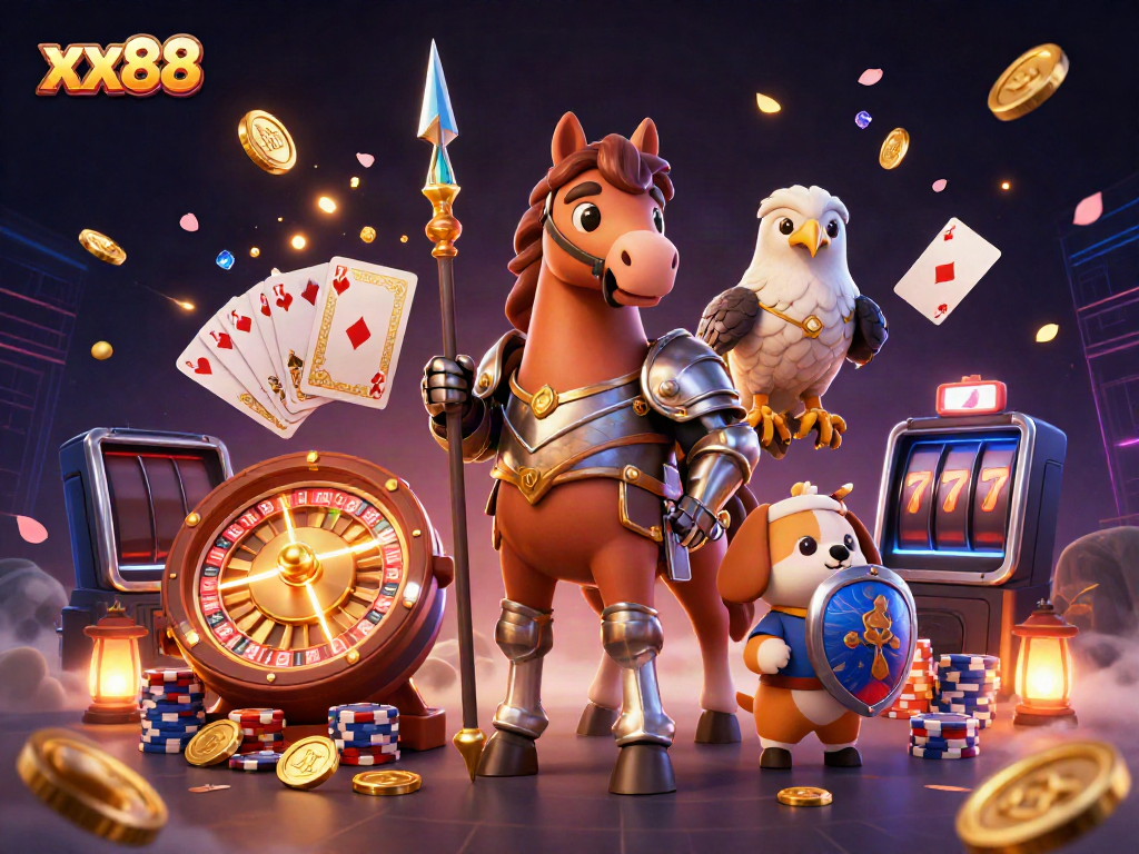 Experience winning moments with xx88 in an exciting 3D casino adventure filled with vibrant elements.