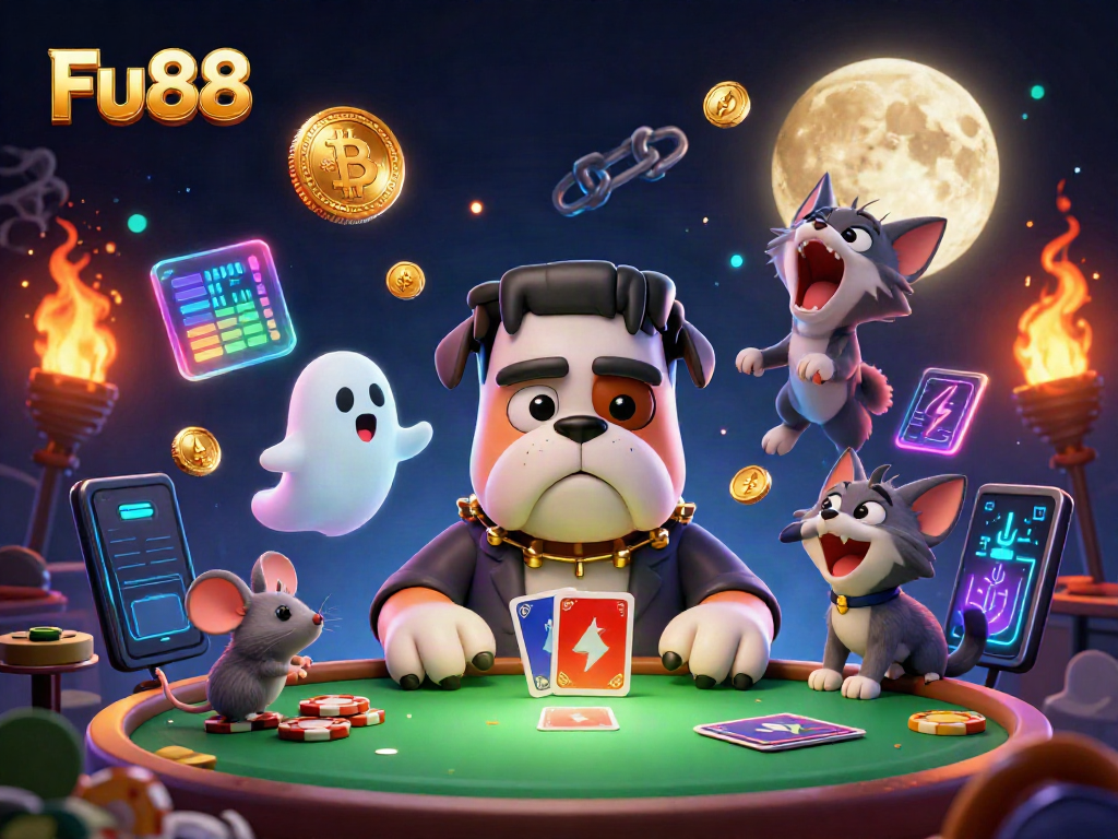 Experience the thrilling Fu88 casino action with vibrant characters and dynamic elements.