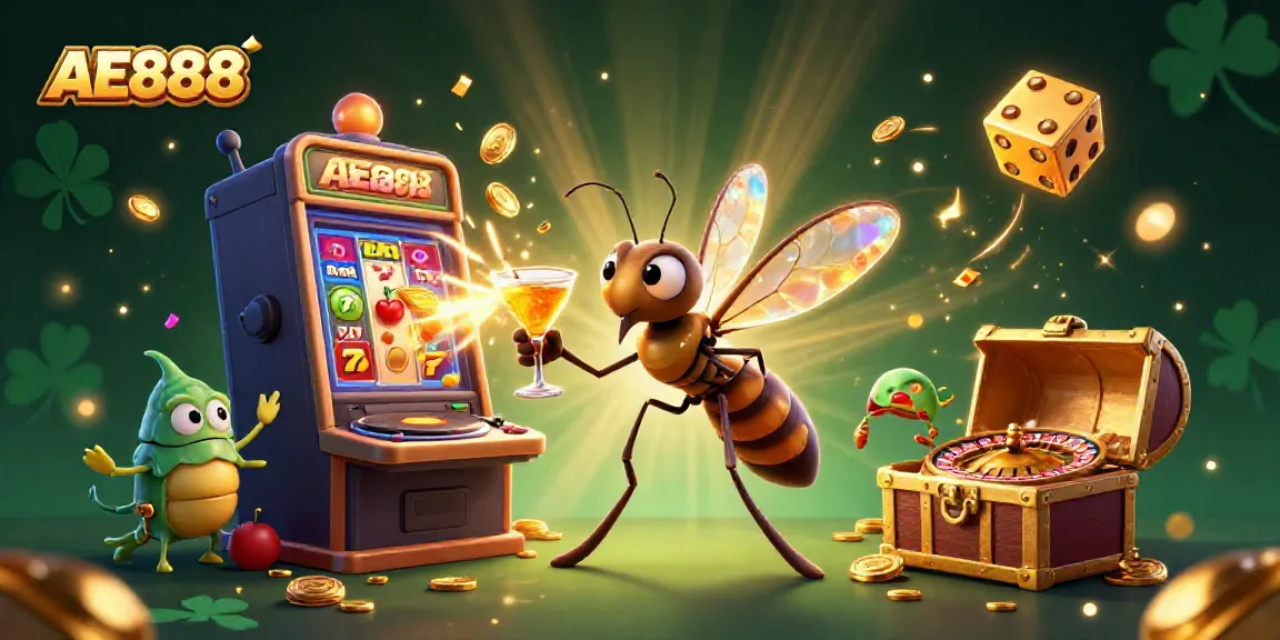 Experience the excitement of AE888 with vibrant casino mascots and dynamic game elements.