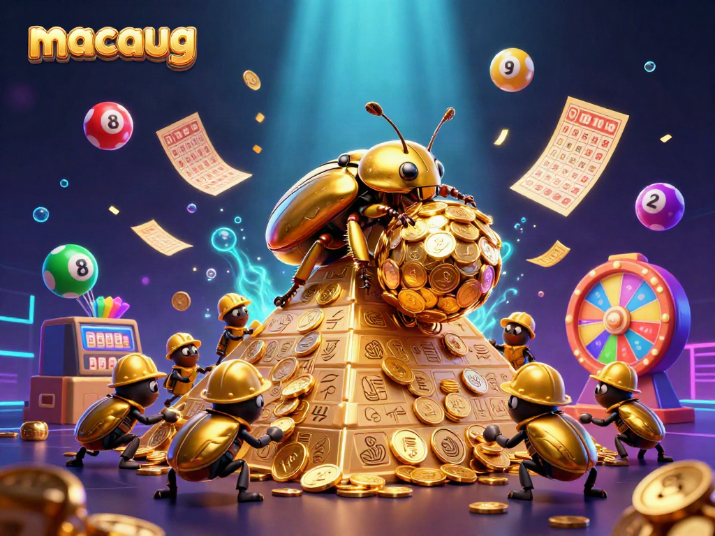 Experience the excitement of macaugg with vibrant lottery elements and a thrilling casino atmosphere.